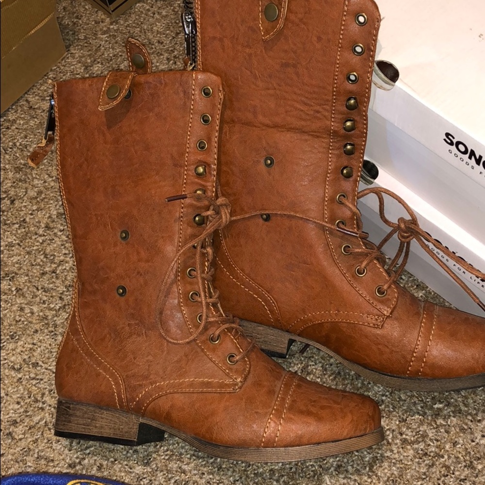 Brown booties
